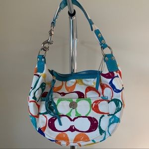 Colorful Coach Hobo